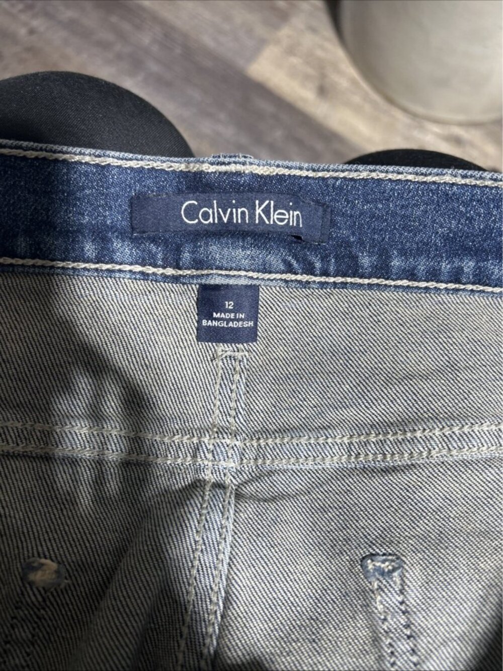 Calvin Klein Jeans Women’s 12 Melody High Waist Straight Leg Casual Denim NWOT - Picture 4 of 6